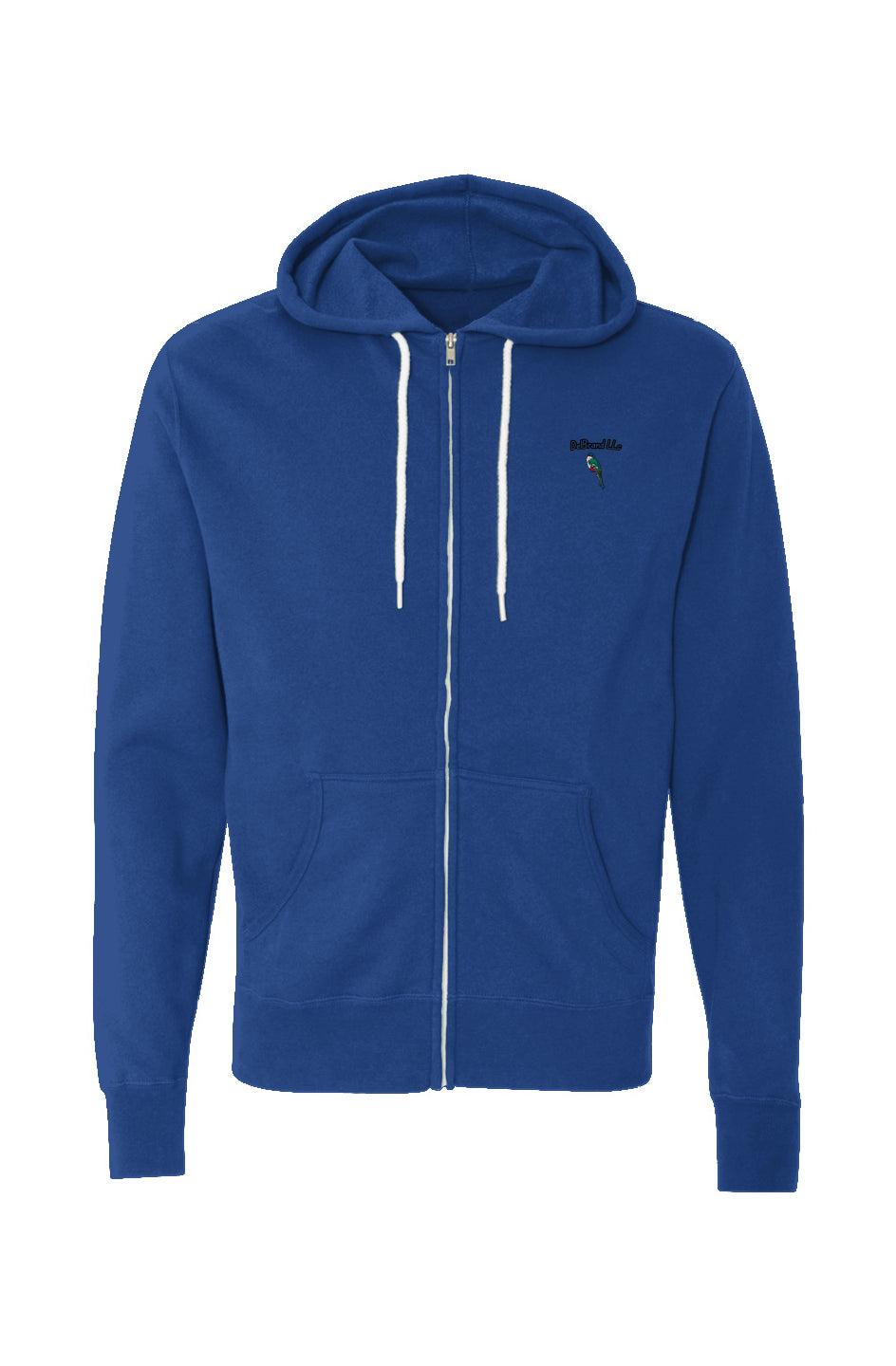 Lightweight Full-Zip Hoodie Unisex: Blue