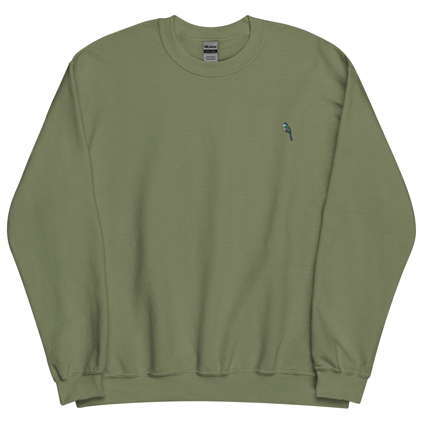 Classic Fit 50/50 Blend Sweatshirt: DelBrand LLc Logo (Embroidered) Color: Military Green