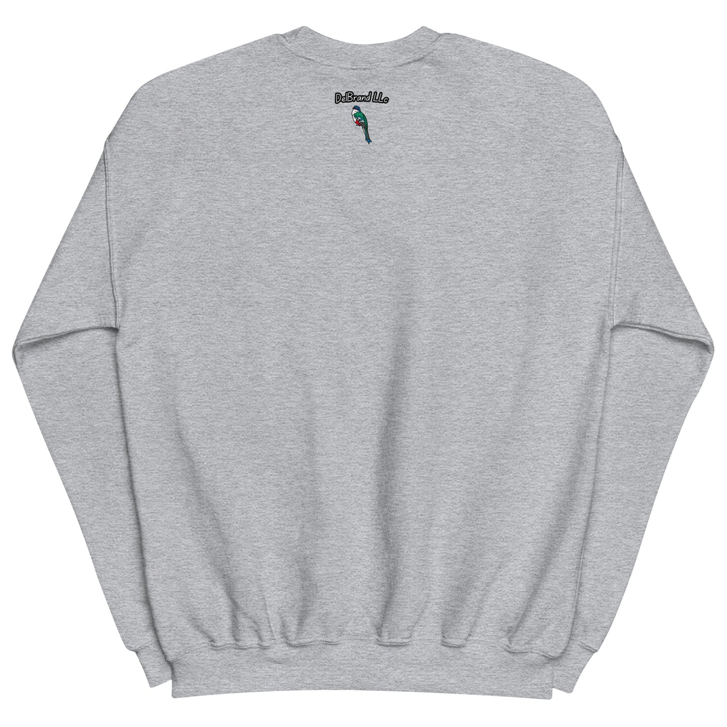 Classic Fit 50/50 Blend Sweatshirt: DelBrand LLc Logo (Embroidered) Color: Gray