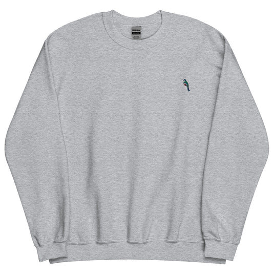 Classic Fit 50/50 Blend Sweatshirt: DelBrand LLc Logo (Embroidered) Color: Gray