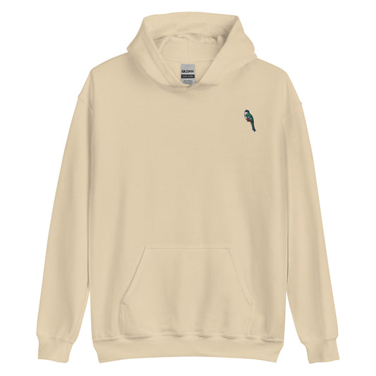 Classic Fit 50/50 Blend Pullover Hoodie: DelBrand LLc Logo (Embroidered)