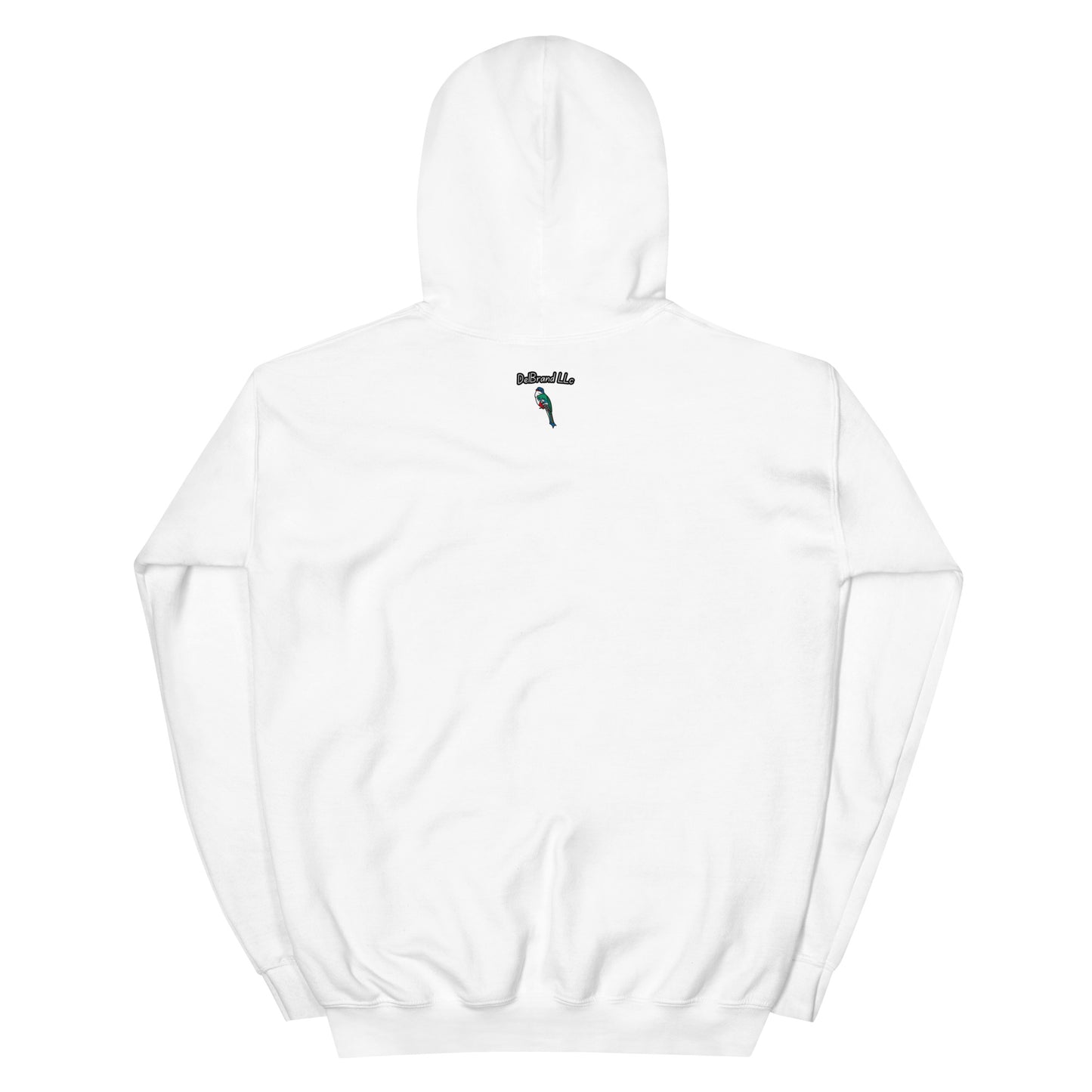 Classic Fit 50/50 Blend Pullover Hoodie: DelBrand LLc Logo (Embroidered)